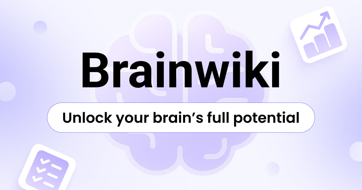 The picture brainwiki.com shows when its homepage is shared